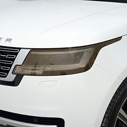 LYLCO 2 kom Zaštitna folija za farove automobila transparentna Crna TPU naljepnica, za Range Rover Facelift