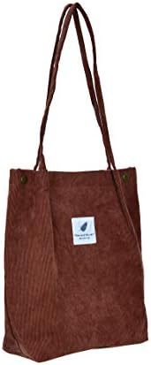 MODANA Corduroy torba za kupovinu sa unutrašnjim džepom, periva za višekratnu upotrebu i ekološki prihvatljiva,