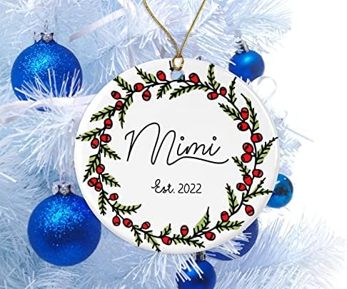 GavinsDesigns Mimi Est. 2021 ukras za jelku-Novi Mimi 2021-Ornament za Mimi - za Mimi poklone od unuka