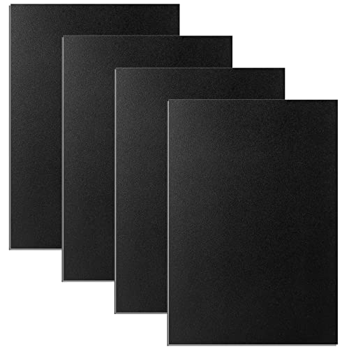 4 komada crna plastična folija, termoplastični Lim plastični lim za oblikovanje Plastična ploča debela ploča za DIY materijale Kućni dekor, rukotvorine, mat finiš