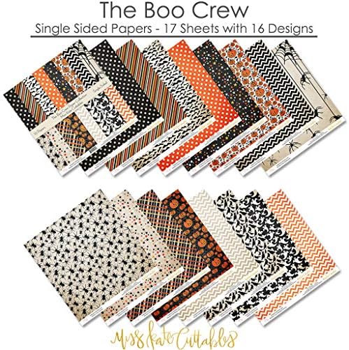 Paket uzorka - The Boo Crew - ScrapBook kartica Stock jednostrana 12 x12 kolekcija uključuje 16 listova -