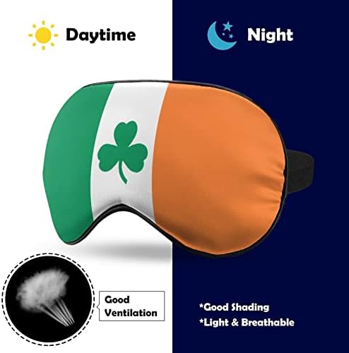 Irska Shamrock djetelina zastava meka maske za oči s podesivim remen laganim svjetovnim očima za spavanje