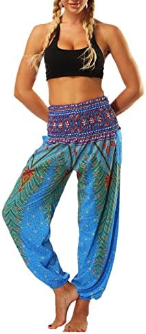 Ljetne pantalone za žene lagane ženske bloge hlače yoga hlače hlače duge labave otiske harem hlače žene