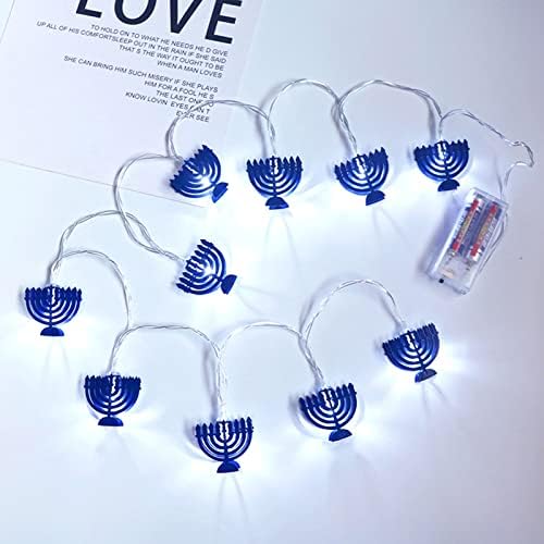 DBYLXMN 10 LED Chanukah Hanuka string Party Light Decors svijećnjak na baterije LED za kućne lampe dekoracije