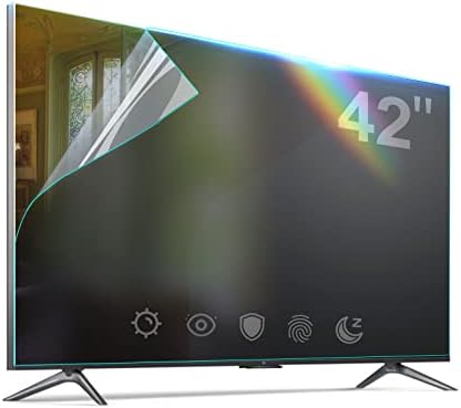 ZUONYUT Anti Glare TV Zaštita ekrana za 42 inča, štit filtera protiv plave svjetlosti UV smanjuje