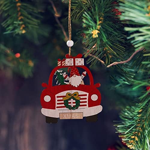 Komadi božićni gnome drveni ukrasi drveni ukrasi božićne drvne ukrase božićno drvce kućni dekor