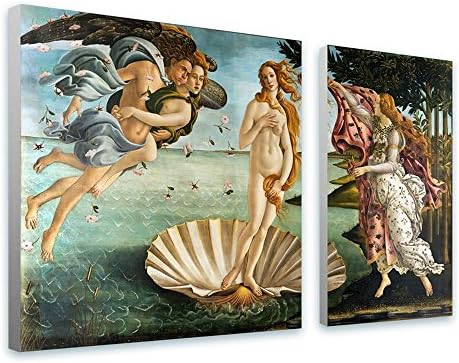 Alonline Art - Rođenje Venere Br. 2 Sandro Botticelli | Uokvirene rastegnute platno na spremnom