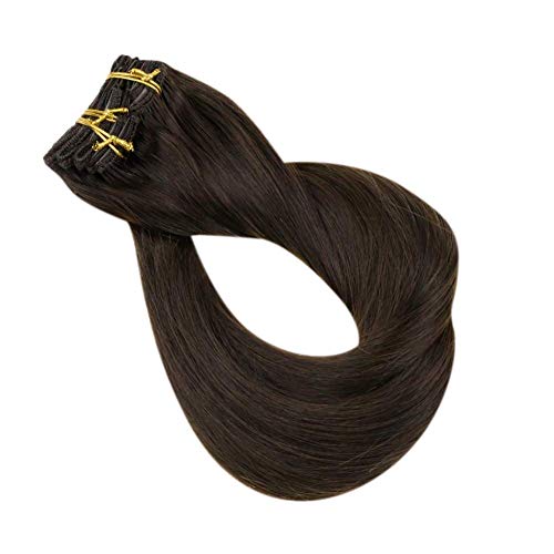 Full Shine Brown Clip u ekstenzijama za kosu i Fish Line ekstenzije za kosu prava ljudska kosa za žene