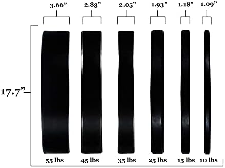 BilansFrom svakodnevne esencijalnosti 25 kilograma u boji kodirana guma Olimpijska bačva za bučicu