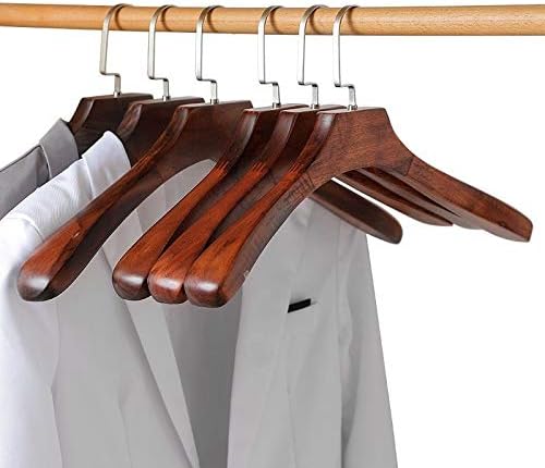 Zrsj Advanced Haverter, vješalica za odijelo, puno drvena široka ramena odjeća za odjeću retro drvena vješalica