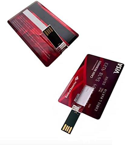 USB Flash Drive 64GB Thumb Drive High Speed ​​USB Drive USB 2.0 Memory Stick Kreditni dizajn Vodootporan