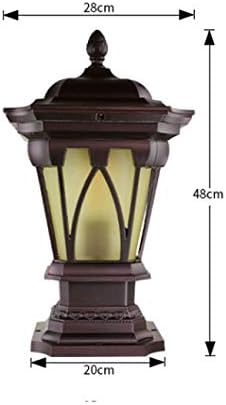 SXYMKJ stupca svjetiljka staklo za cijepnu vrata europsko dvorište ograde na otvorenom na otvorenom u