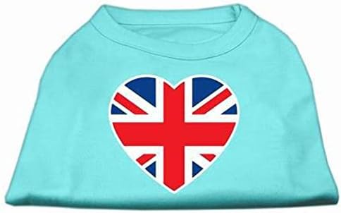 Mirage proizvodi za kućne ljubimce Britanska košulja za zaslon za zaslon za zaštitu srca, velika, aqua