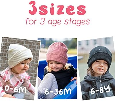 Camptrace Baby Winter Hat sa dvostrukim slojem pletiva za dječake i djevojke Toddler Beanie