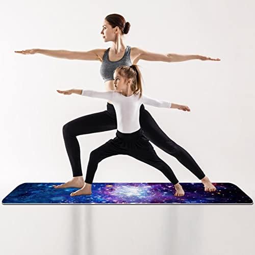 Bright Galaxy Yoga Mat thick Workout Vježba Mat, non Slip Pilates fitnes prostirke, Eco Friendly, Anti-suza 1/4 Debeli Yoga prostirke za žene i muškarce