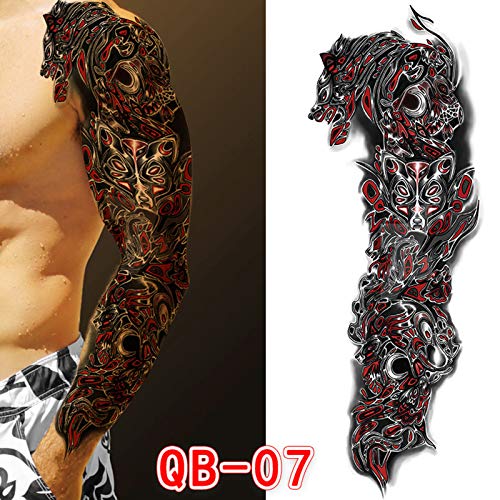 Tatoo naljepnica Privremena umjetnost Muškarci Vodootporne tetovaže 3D ručni dodaci losion za prebijanje