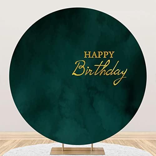 Prečnik DORCEV 7.5 ft tamnozelena okrugla pozadina za Sretan rođendan Baby Bridal tuš svadbena zabava Baner torta stol Baner jednobojna apstraktna pozadina fotografije kruga