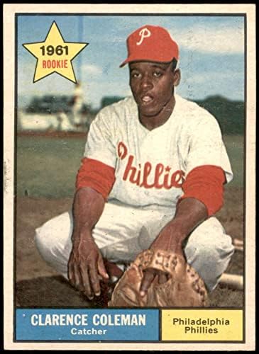 1961 TOPPS 502 Clarence Coleman Philadelphia Phillies Ex / MT Phillies