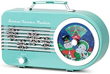 G. Božić Vintage Sjeverni Pol Radio Holiday Jukebox Božićna Dekoracija Muzička Kutija, 10.5 Inča, Teal