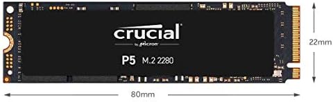 Krucial P5 1TB 3D NND NVME Interni Gaming SSD, do 3400MB / S - CT1000P5SSD8