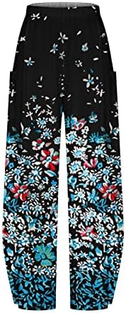 Miashui Women Business Suits Plus Size Pocket Mid Srednja struka Ležerne prilike labave multi boje tiskane
