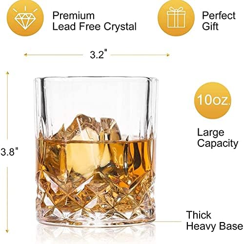 Domaćinstvo Whisky Glass Naočare Za Piće Bourbon Ili Whisky Glass Cup, Bar, Ledeni Čaj, Voda, Mojito I Tom Collins Naočare Staklene Šolje