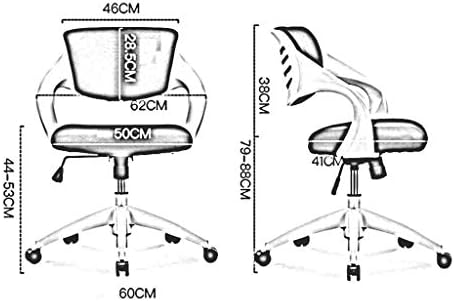 Ygqbgy kancelarijska stolica okretna ergonomska lumbalna potpora prozračna mrežasta stolica podesiva
