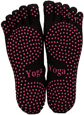 Three Yoga čarape i rukavice postavljene neklizaju za žene joga ples i pilates sa nožnim prstima4,5-7