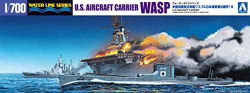 1/700 vodena linija nosač aviona američke mornarice WASP i podmornica japanske mornarice i 19