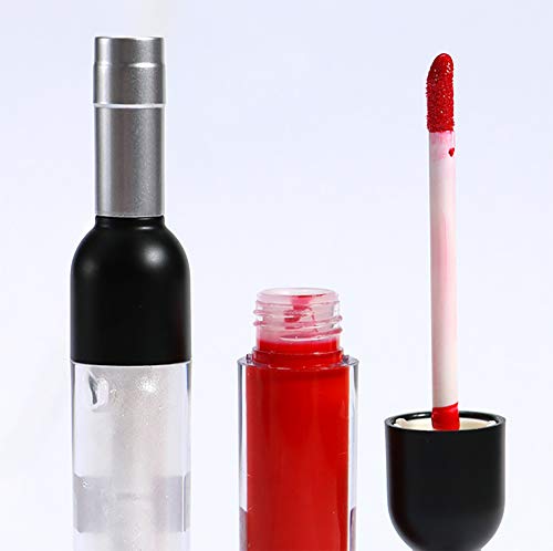 ESYYOUSEL Empty sjaj za usne 5ml Clear Wine u obliku plosce za usne Cijeno plastično mini punjenje ulja za usne