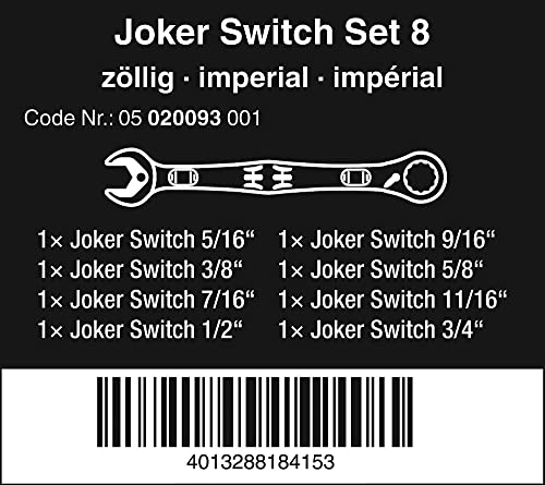 Wera-Joker Switch Set Inča. 8 komada