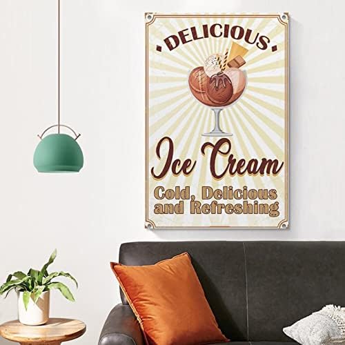 Vintage Poster ukusan sladoled dućan dekoracija Poster platneni zid Art printovi za zid dekor soba dekor