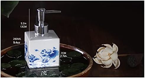 Dispenzer za raspršivač sapuna za dispenzor plava i bijela porculanska boca za punjenje tekućih