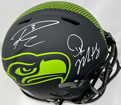 DK Metcalf Russell Wilson potpisao FS autentične Eclipse kacige fanatici B315210-autograme NFL kacige