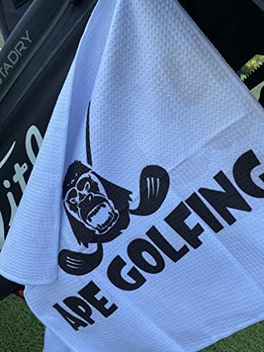 Ape Golf Golf ručnici za golf torba za golf ručnici s aluminijskom legurom karabiner u crnoj boji / Mikrofiber