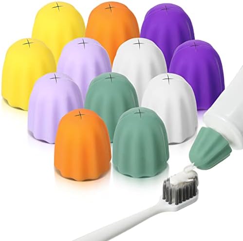 Kapa od 12 pakovanja zubne paste za samozatvaranje stiskalica za zube za djecu silikonske kape za višekratnu