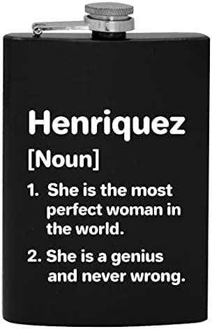 Henriquez definicija najsavršenija žena - 8oz Hip boca za piće alkohola