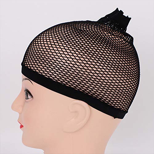 3 pakovanja crne mrežaste kape za perike za žene elastične otvorene kape za periku za dugu i kratku