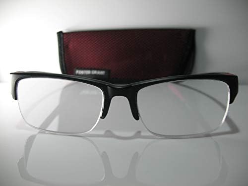 Potopite Grant Scoot Crno-crvene gume Grip naočale za čitanje na pola okvira W / 2.2,50