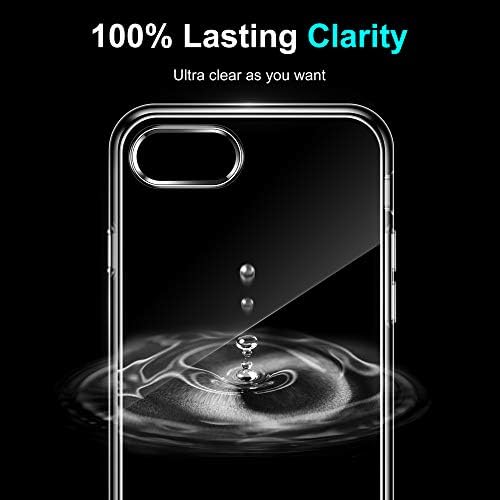 Vakoo dizajniran za futrolu za iPhone 8, futrolu za iPhone 7, futrolu za iPhone SE 2022/2020, poklopac za telefon Slim Fit Crystal Clear otporan na udarce