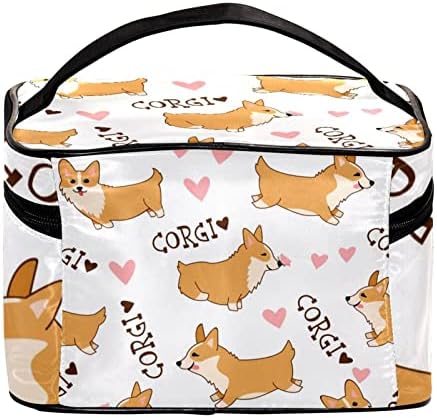 Slatki korgi psi viseći kozmetički torbici za šminku za žene putovanje