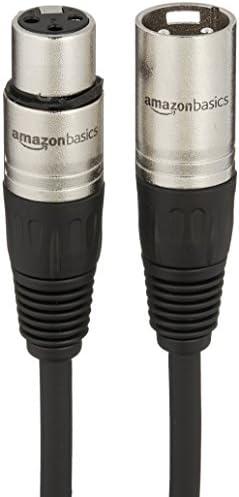 Pyle stalak za mikrofon za teške uslove rada-podesiv po visini od 51,2 do 78,75 inča visok & amp; Basics XLR muški do Ženski mikrofonski kabl - 25 stopa, Crna