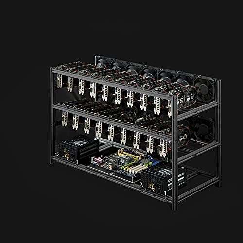 19 GPU svi Aluminij Slaganje Open Air rudarstvo Multi grafička kartica računar Full tower Frame Slaganje Rig izolacija multi-funkcija Case Ethereum LTC ZEC Bitcoin