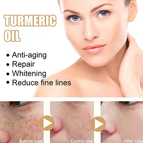 2pack Turmeric dark spot Corrector Serum, prirodni Turmeric Repair Serum za lice za Melazmu lica, hidrirajte dosadnu i suhu kožu