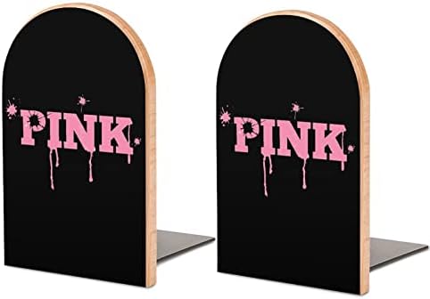 Pink slatka knjiga EndsWooden Bookends držač za police knjige razdjelnik moderni dekorativni 1 par