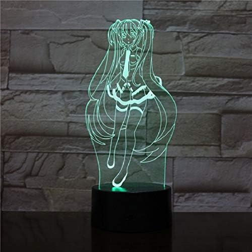 MMYYY 3d noćno svjetlo crtana slika USB 3d lampa promjena boje djece djevojke noćni dekori za osvjetljenje