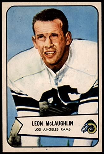 1954 Bowman # 56 Leon Mclaughlin Los Angeles Rams Ex / Mt Rams Ucla