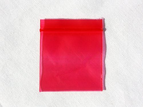 100-PACK 1515 1.5 x 1.5 Mini ziplock crvene plastične kese Apple Baggies-REKLOSABILNA za višekratnu