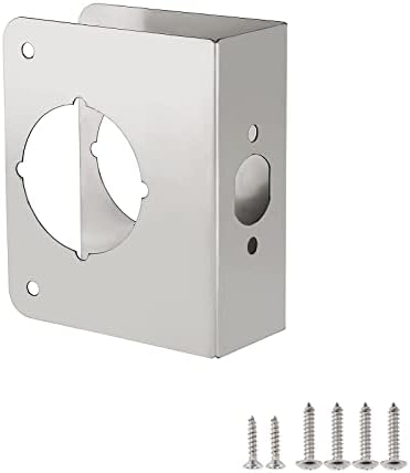 Naubena ploča za ojačanje, od nehrđajućeg čelika, sastoji se od 1-3 / 4 , brava i sigurnosna brava i vrata