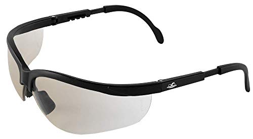 Bullhead sigurnosne naočare BH467 Picuda, mat crni okvir, Srebrna ogledala, podesive sljepoočnice,